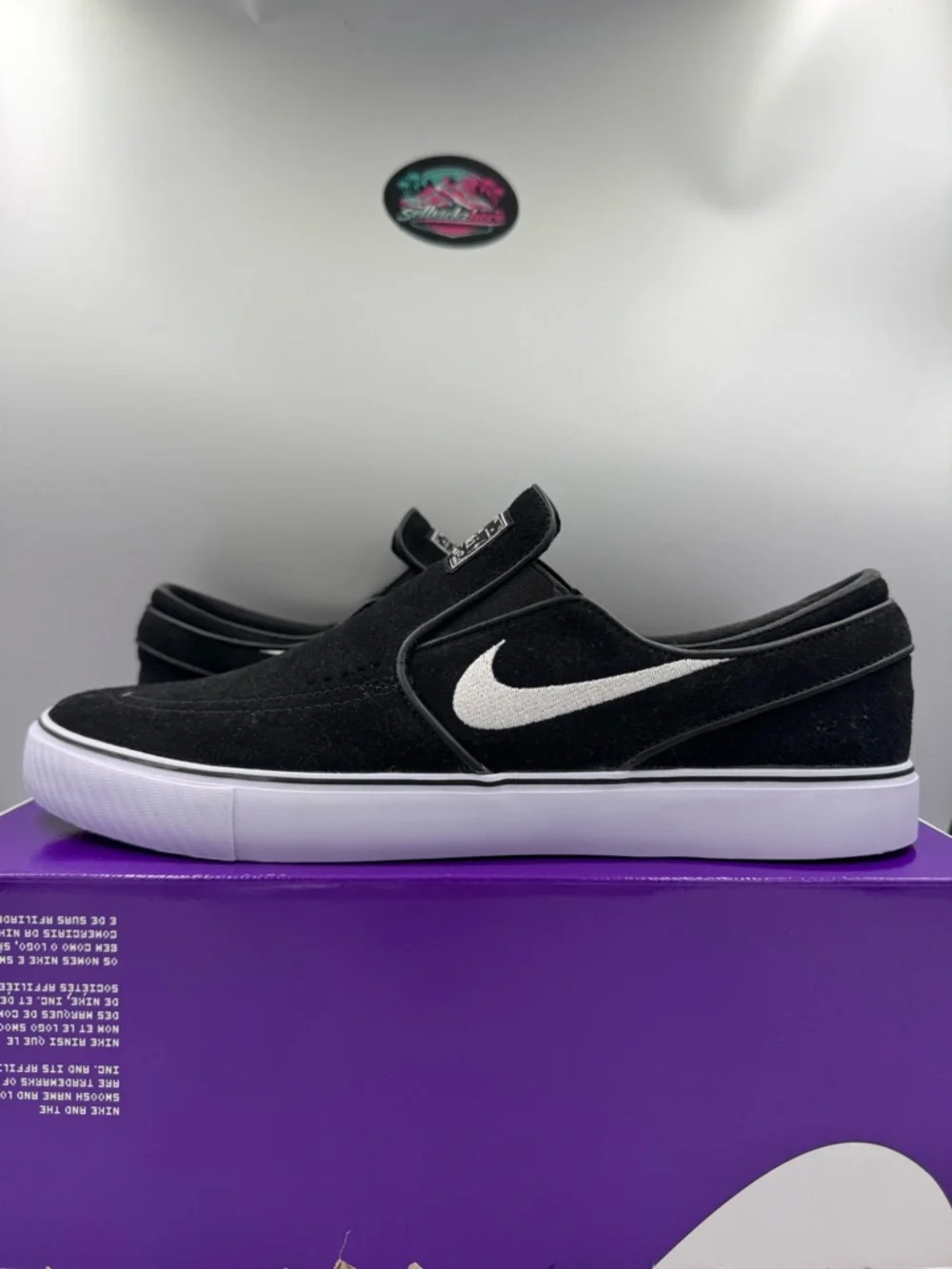 Nike SB Zoom Janoski+ Slip Black White BRAND NEW Multiple Sizes - Picture 2 of 8